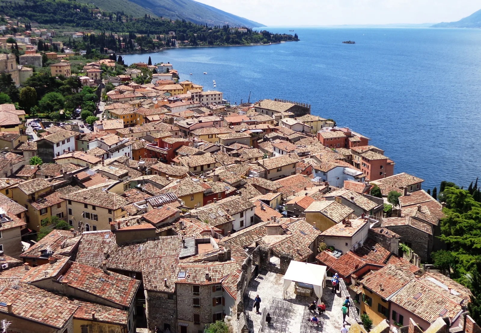 Castello Scaligero van Malcesine aan het Gardameer